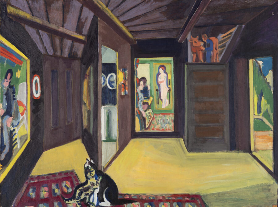 Ernst Ludwig Kirchner (1880 - 1938) Studio di montagna, 1937 Olio su tela