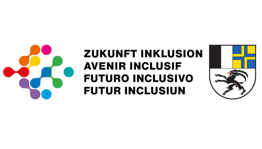 Logo Futuro inclusivo e stemmi cantonali grigioni